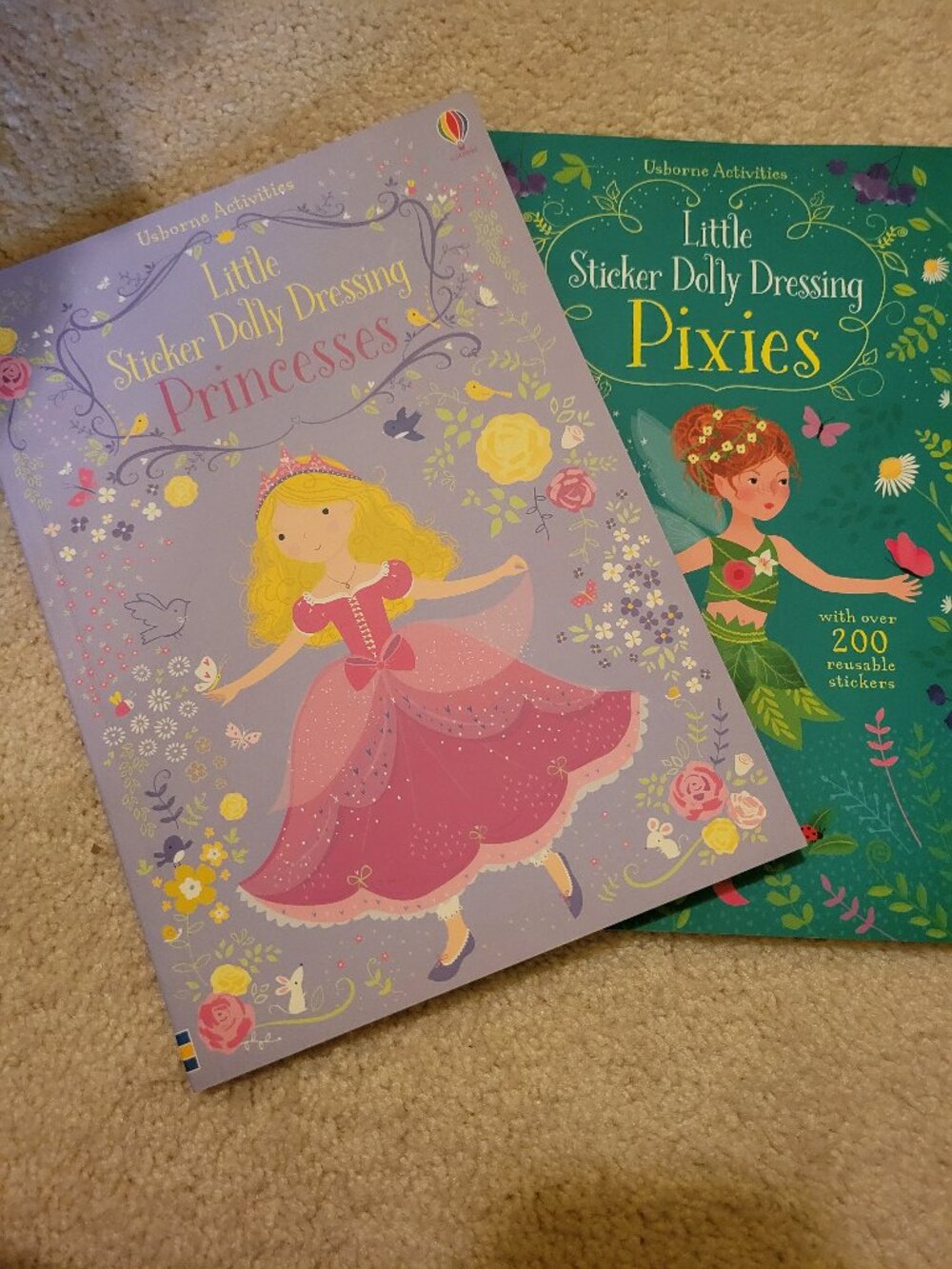 New Usborne Fairy sticker books (set of 2 books)